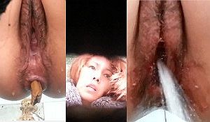 Крупный план писающих и какающих женщин